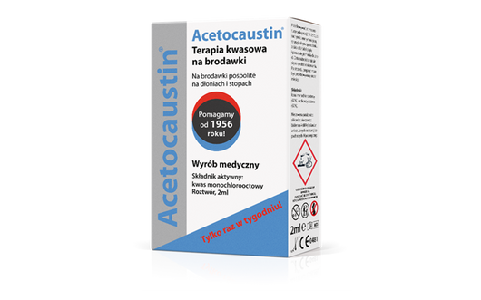 Acetocaustin Terapia kwasowa na brodawki, 2 ml
