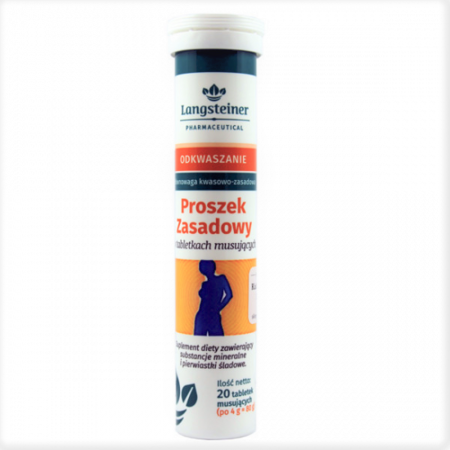 Proszek zasadowy LANGSTEINER x 20 tabletek musujących