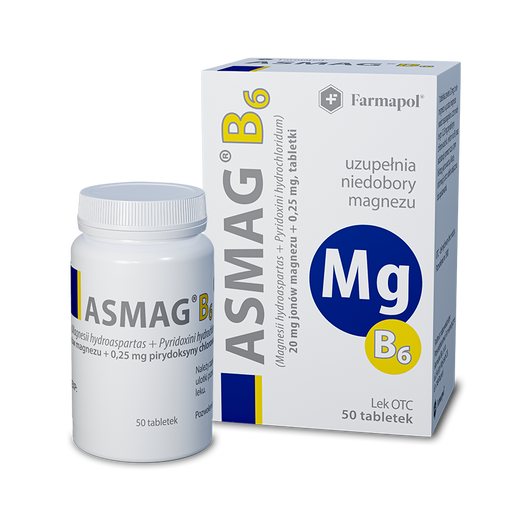 Asmag B6, 50 tabletek