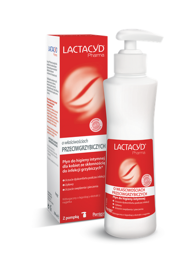 LACTACYD Pharma Płyn do higieny intymnej o właściwościach Przeciwgrzybiczych, 250ml