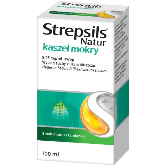 Strepsils Natur kaszel mokry 8,25 mg/ml Syrop, 100 ml