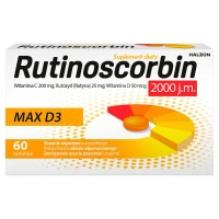 Rutinoscorbin Max D3 2000 j.m., 60 tabletek
