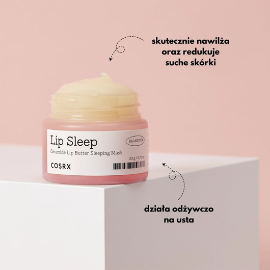 Cosrx Balancium Ceramide Lip Butter Sleeping Mask Maska do ust z ceramidami na noc, 20 g