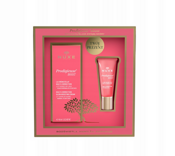 Nuxe Prodigieuse Boost Zestaw Krem rozświetlający, 40ml+Żelowy balsam pod oczy, 15ml