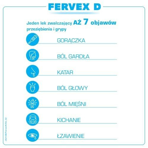 FERVEX D granulat x 8 saszetek 