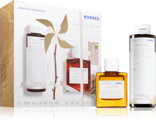 Korres Spread Joy White Tea Zestaw Żel pod prysznic + Woda zapachowa