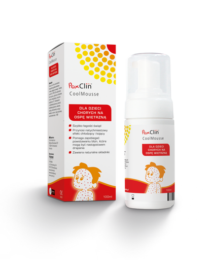 POXCLIN COOLMOUSSE pianka dla dzieci chorych na ospę wietrzną 100 ml