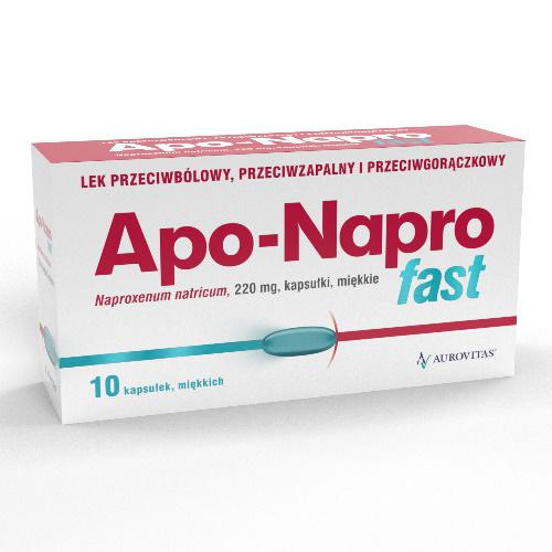 APO-NAPRO Fast 220mg x 10 kapsułek miękkich