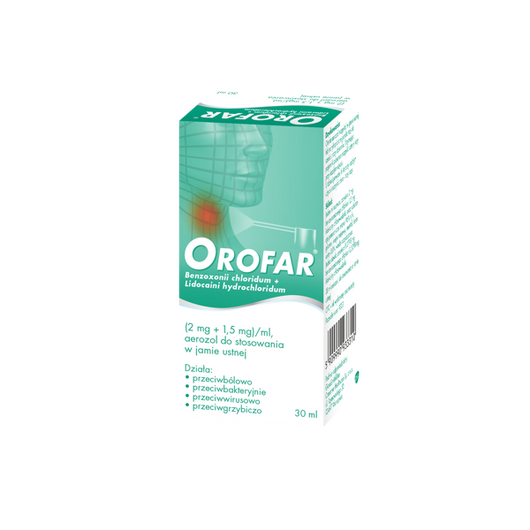 OROFAR aerozol do jamy ustnej, 30 ml
