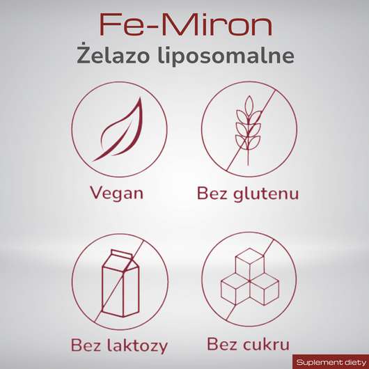 Fe-miron kapsułki twarde, 30 sztuk 