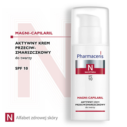 Pharmaceris N Magni-Capilaril Aktywny krem przeciwzmarszczkowy SPF 10 do twarzy, 50 ml