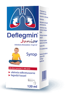 DEFLEGMIN JUNIOR syrop, 120 ml DATA WAŻNOŚCI 31.10.2024