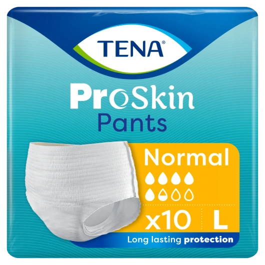 Tena Pants ProSkin Normal Rozmiar L (100-135cm) Majtki chłonne, 10 sztuk