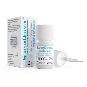 Solphadermol 5% Płyn na guzki mięczaka zakaźnego, 2 ml