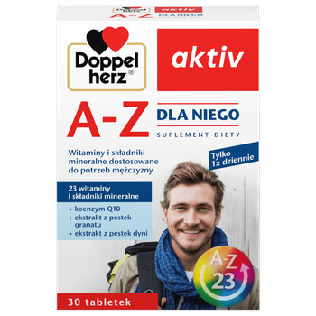 DOPPELHERZ AKTIV A-Z DLA NIEGO, 30 tabletek