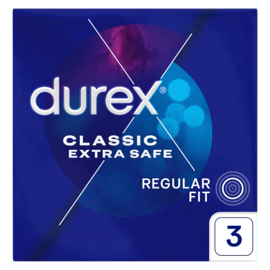 Durex Extra Safe Prezerwatywy wzmocnione, 3 sztuki
