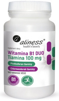 Aliness Witamina B1 (Tiamina) DUO 100 mg, 100 tabletek