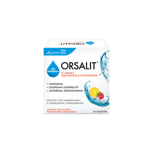ORSALIT dla dorosłych, smak malinowo-cytrynowy, 10 saszetek