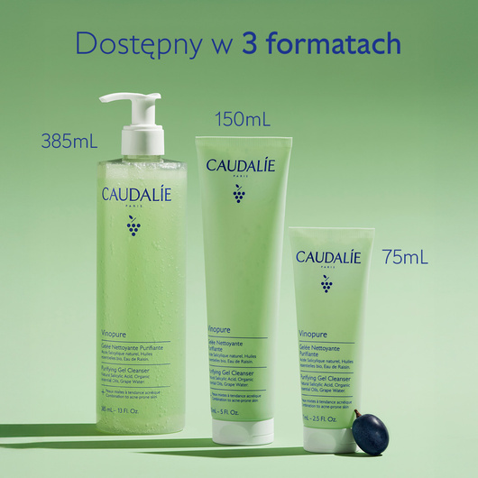 Caudalie Vinopure Oczyszczający żel myjący, 75 ml