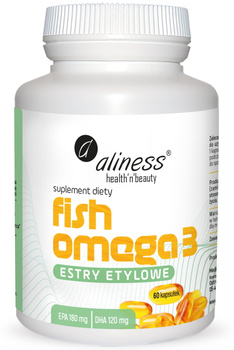 Aliness Fish Omega 3 Estry Etylowe, 60 kapsułek