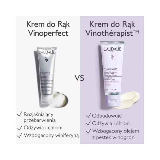 CAUDALIE VINOTHERAPIST Regenerujący Krem do rąk i paznokci, 75ml