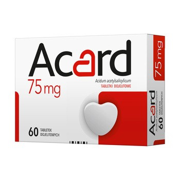 ACARD 75mg, 60 tabletek dojelitowych