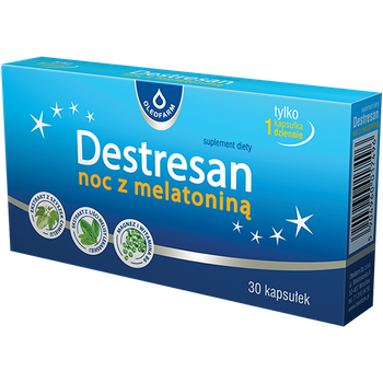 DESTRESAN Noc z melatoniną x 30 kapsułek