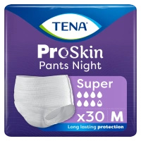 Tena Pants ProSkin Night Super Rozmiar M (80-110cm) Majtki chłonne, 30 sztuk