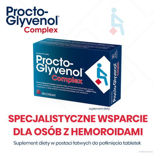Procto-Glyvenol® Complex, 30 tabletek na hemoroidy.