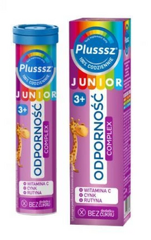 Plusssz Junior Odporność Complex tabletki musujące, 20 tabletek