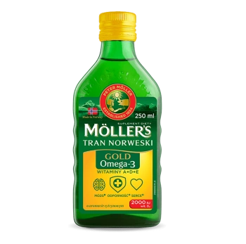 Moller's Gold Tran Norweski płyn, 250 ml