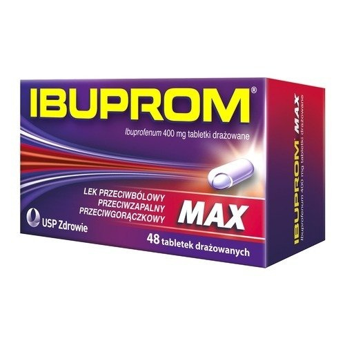 IBUPROM MAX 400 mg x 48 tabletek drażowanych
