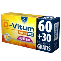 D-Vitum forte Max 4000 j.m., 90 kapsułek (60+30)