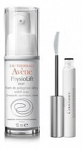 AVENE PHYSIOLIFT Krem pod oczy 15 ml + COUVRANCE Tusz do rzęs 3 ml