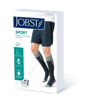 SPORTOWE PODKOLANÓWKI UCISKOWE JOBST 15-20mmHg AD pink/grey L