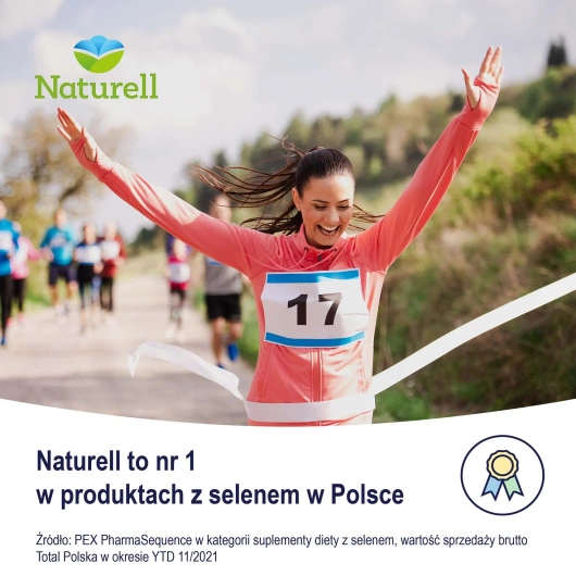 NATURELL Selen organiczny + E, 60 tabletek do ssania