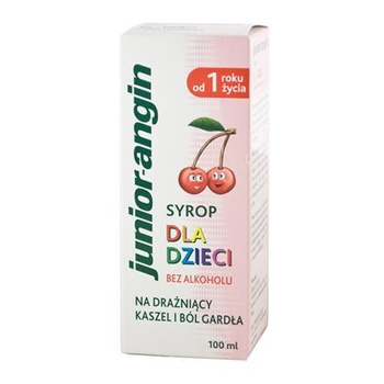 JUNIOR-ANGIN syrop dla dzieci czereśniowy 100 ml