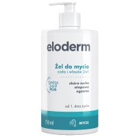 Eloderm Żel do mycia ciała i włosów 2w1 od 1. dnia życia, 750 ml