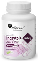 Aliness Inozytol + 650 mg myo/D-chiro, 100 kapsułek