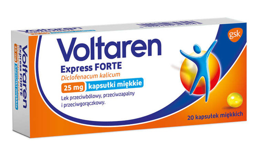 VOLTAREN EXPRESS FORTE, 20 kapsułek miękkich