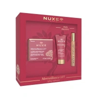 Nuxe Merveillance Lift Zestaw Krem na noc 50 ml + krem na dzień 15 ml  + olejek z drobinkami roll-on 8 ml