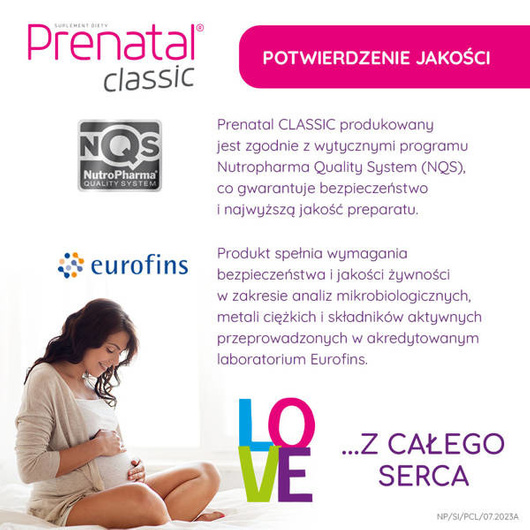 PRENATAL Classic, 90 kapsułek twardych