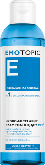 EMOTOPIC HYDRO-MICELARNY Szampon Kojący MED+ do częstego stosowania, 250ml
