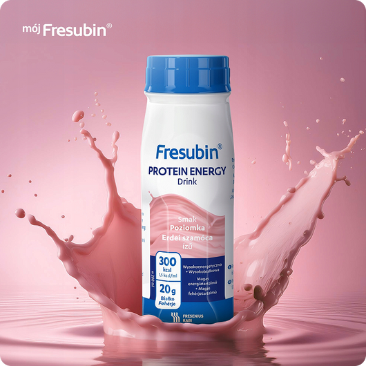 Fresubin Protein Energy Drink smak poziomkowy, 4x200 ml