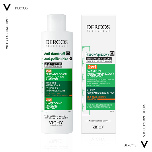 Vichy Dercos DS Szampon przeciw łupieżowy 2w1, 200ml