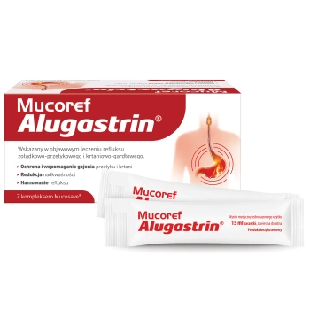 Mucoref Alugastrin, 14 saszetek x 15 ml