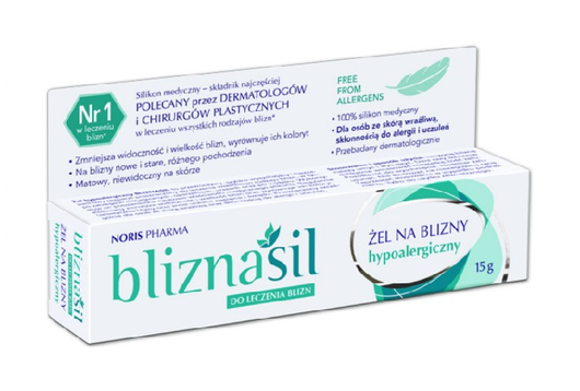 BLIZNASIL żel silikonowy hipoalergiczny 15 g