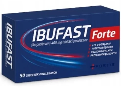Ibufast Forte 400 mg, 50 tabletek powlekanych
