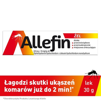 Allefin żel 20mg+10mg, 30 g