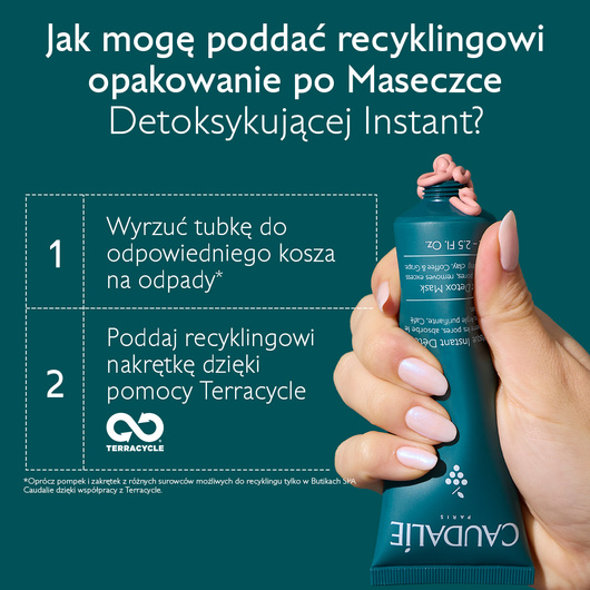 Caudalie Maseczka instant detoksyfikująca, 75ml